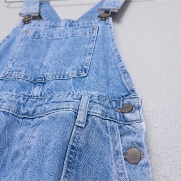 DL1961 Emilie Denim Overall S Lt Seaglass Vintage Cargo Cropped Tapered - Picture 9 of 16